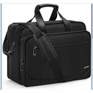 HOMIEE Laptop Bag 17.3 Inch Travel Briefcase for Men Women, Expandable Large Sho